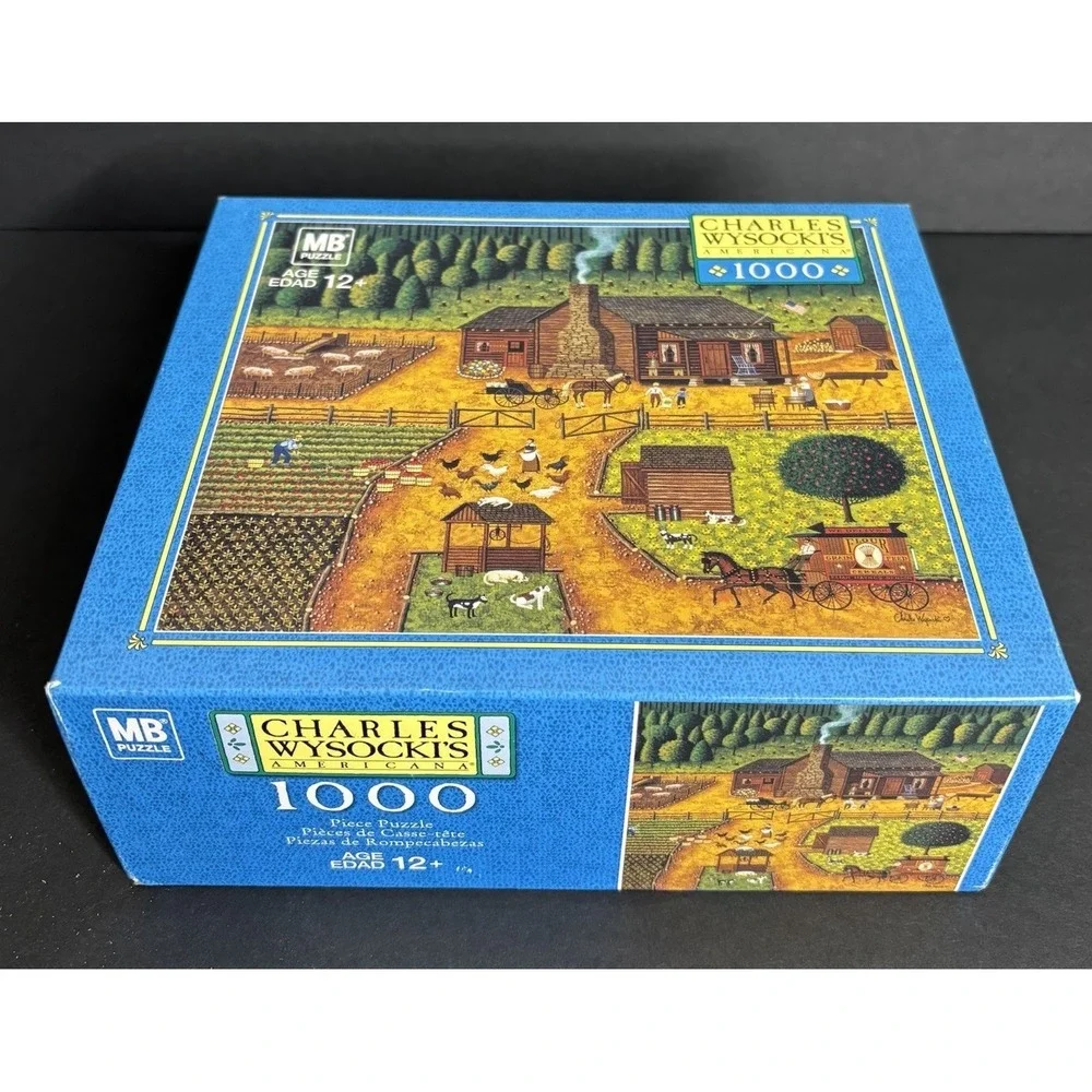 Charles Wysocki Pioneers Jigsaw Puzzle 2005 Milton Bradley Americana 1000 Pc NEW